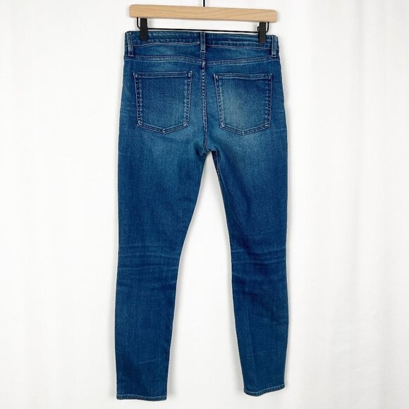 Acne Studios Skin 5 Ocean Skinny Slim Denim Jeans Mid High Rise Waisted Long 29 - Picture 8 of 10